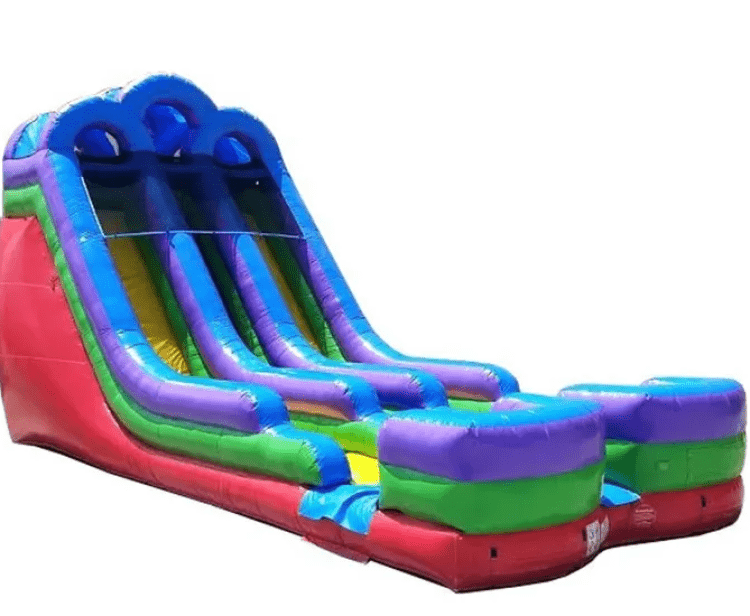 18' Double Fun Dual Lane Water Slide