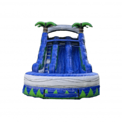 15' Blue Crush Dual Lane Dry Slide