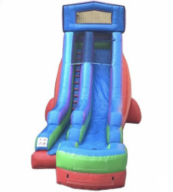 18' Retro Rainbow Dry Slide