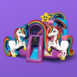 Bounce house atlanta unicorn kidzone combo 1750163739 Unicorn Bounce and Slide Combo
