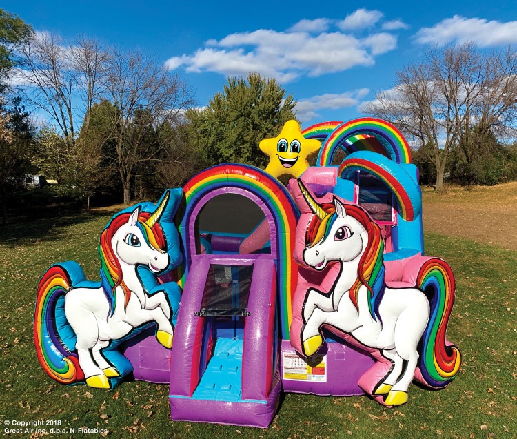 Unicorn Bounce and Slide Combo