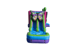 Butterfly combo bounce and slide 1750098124 Butterfly Dual Lane Bounce and Slide Combo