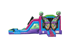 Butterfly inflatable combo atlanta 1750098122 Butterfly Dual Lane Bounce and Slide Combo