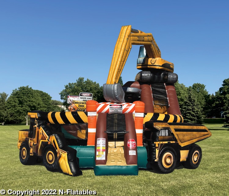 Construction Zone XL Bounce & Slide Combo
