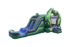 Hulk inflatable bounce and slide combo 1749909371 The Hulk Smash Combo with Dual Lane Slide