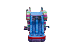 Sugar Shack Combo bounce and slide 1750163030 Sugar Shack XL Dual Lane Bounce and Slide