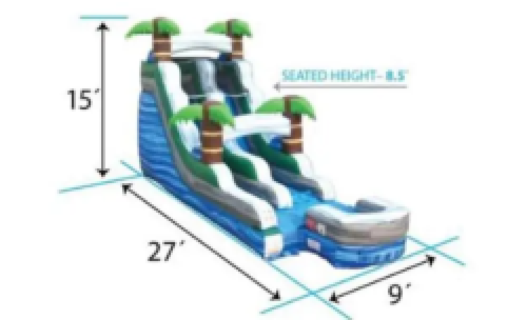 15' Marble Water Slide